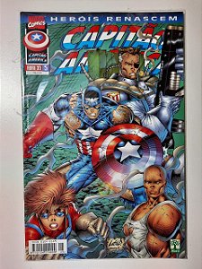 Gibi Capitão América Nº 5 - Herois Renascem Autor Capitão América Nº 5 - Herois Renascem (1999) [usado]