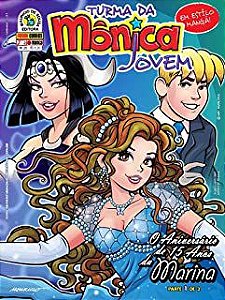 Gibi Turma da Monica Jovem Nº 26 Autor o Aniversário de 15 Anos de Marina - Parte 1 de 3 (2010) [usado]
