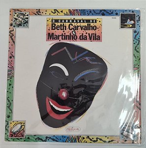 Disco de Vinil Beth Carvalho e Martinho da Vila ‎- o Carnaval de Beth Carvalho e Martinho da Vila Interprete Beth Carvalho e Martinho da Vila (1990) [usado]