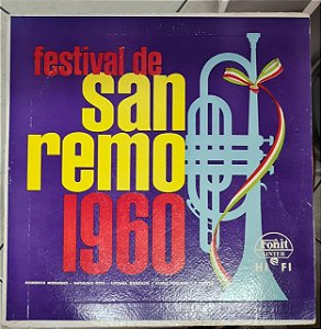 Disco de Vinil Festival de San Remo 1960 Interprete Vários (1960) [usado]