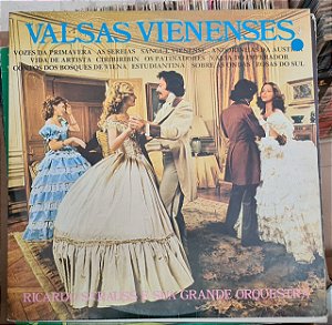Disco de Vinil Valsas Vienenses Interprete Ricardo Strauss e sua Grande Orquestra (1983) [usado]