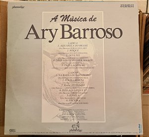 Disco de Vinil a Música de Ary Barroso Interprete Ary Barroso (1987) [usado]