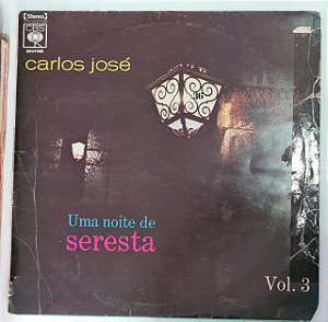 Disco de Vinil Uma Noite de Seresta Interprete Carlos José (1968) [usado]