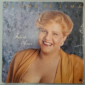 Disco de Vinil Eliana de Lima Fala de Amor Interprete Eliana de Lima (1991) [usado]