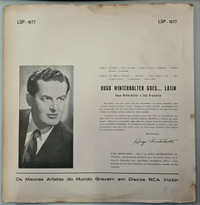 Disco de Vinil Hugo Winterwhalter Goes To... Latin Interprete Hugo Winterwhalter (1959) [usado]
