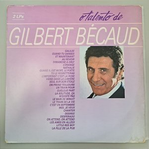Disco de Vinil o Talento de Gilbert Becaud Interprete Gilbert Becaud (1987) [usado]