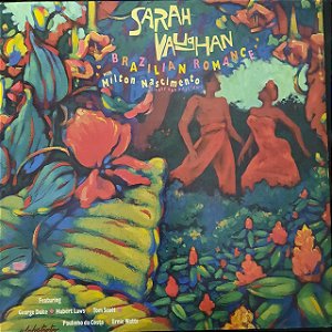 Disco de Vinil Sarah Vaughan With Milton Nascimento - Brazilian Romance Interprete Sarah Vaughan (1987) [usado]