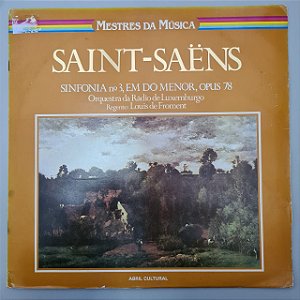 Disco de Vinil Mestres da Música - Saint-saëns Interprete Saint-saëns (1981) [usado]