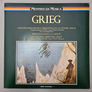 Disco de Vinil Mestres da Música - Grieg Interprete Edvard Grieg (1980) [usado]