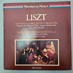 Disco de Vinil Mestres da Música - Liszt Interprete Franz Liszt (1980) [usado]