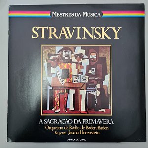Disco de Vinil Mestres da Música - Stravinsky Interprete Igor Stravinsky (1980) [usado]