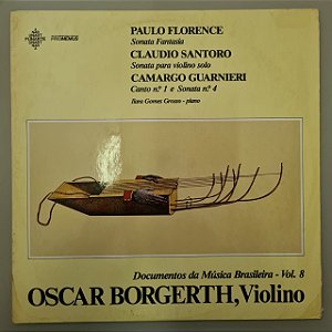 Disco de Vinil Documentos da Música Brasileira Vol.8 Interprete Oscar Borgerth (1971) [usado]