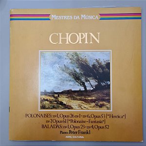 Disco de Vinil Mestres da Música - Chopin Interprete Chopin (1979) [usado]