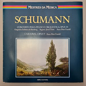 Disco de Vinil Mestres da Música - Schumann Interprete Robert Schumann (1980) [usado]