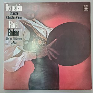Disco de Vinil Leonard Bernstein Regendo Ravel Interprete Leonard Bernstein & Orchestre National de France (1978) [usado]