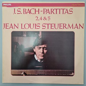 Disco de Vinil J.s. Bach - Partitas 2, 4 & 5 Interprete Jean Louis Steuerman (1984) [usado]