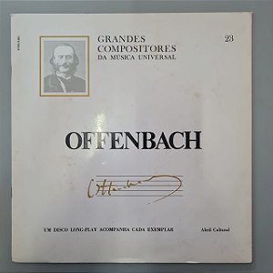 Disco de Vinil Offenbach - Grandes Compositores da Música Universal Interprete Jacques Offenbach (1989) [usado]
