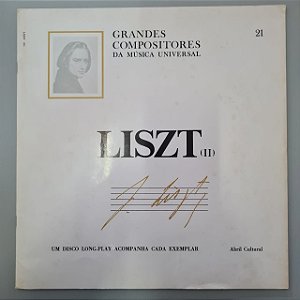 Disco de Vinil Liszt - Grandes Compositores da Música Universal Interprete Franz Liszt (1968) [usado]