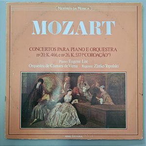 Disco de Vinil Mestres da Música - Mozart Interprete Mozart (1983) [usado]