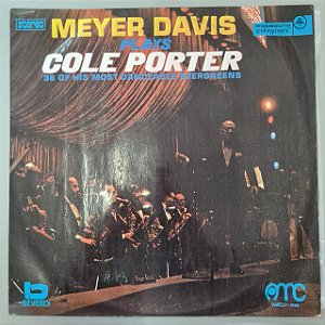 Disco de Vinil Plays Cole Porter Interprete Meyer Davis (1974) [usado]