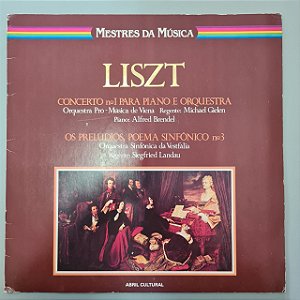 Disco de Vinil Mestres da Música - Liszt Interprete Franz Liszt (1980) [usado]