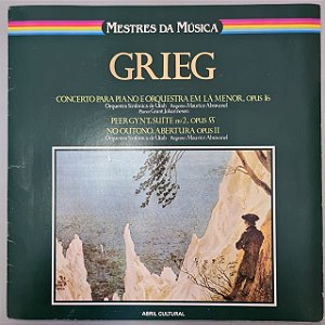 Disco de Vinil Mestres da Música - Grieg Interprete Edvard Grieg (1980) [usado]