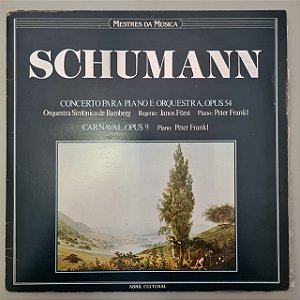 Disco de Vinil Mestres da Música - Schumann Interprete Robert Schumann (1980) [usado]