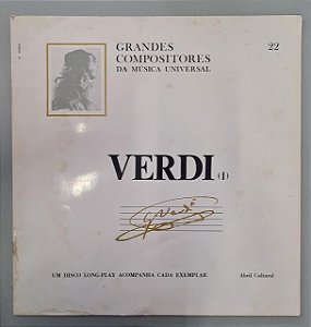 Disco de Vinil Verdi - Grandes Compositores da Música Universal Interprete Giuseppe Verdi (1969) [usado]