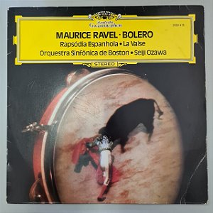 Disco de Vinil Maurice Ravel Interprete Orquestra Sinfonica de Boston (1975) [usado]