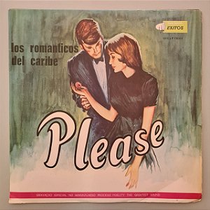 Disco de Vinil Please Interprete Los Romanticos Del Caribe [usado]