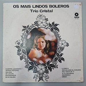 Disco de Vinil os Mais Lindos Boleros Interprete Trio Cristal (1968) [usado]