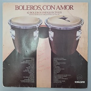 Disco de Vinil Boleros Con Amor - 42 Boleros Inesquecíveis Interprete Santo Morales (1978) [usado]