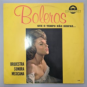 Disco de Vinil Boleros que o Tempo Não Desfaz Interprete Orquestra Sonora Mexicana (1962) [usado]