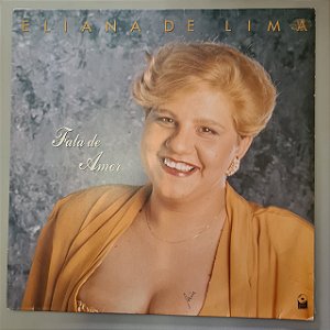 Disco de Vinil Fala de Amor Interprete Eliana de Lima (1991) [usado]