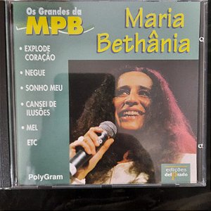 Cd Maria Bethania - os Grandes da Mpb Interprete Maria Bethania (1996) [usado]