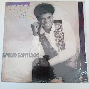 Disco de Vinil Emilio Santiago - Aquarela Brasileira 4 Interprete Emilio Santiago (1991) [usado]
