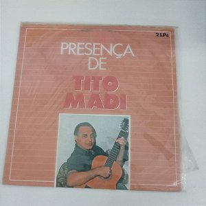 Disco de Vinil Presença de Tito Madi Interprete Tito Madi (1989) [usado]