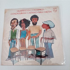 Disco de Vinil Uarteto em Cy Interpreta Gonzaguinha , Caetano , Ivan , Milton Interprete Quarteto em Cy (1980) [usado]