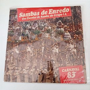 Disco de Vinil Sambas de Enredo das Escolas do Grupo 1a 1983 Interprete Escolas de Samba do Grupo 1a (1982) [usado]