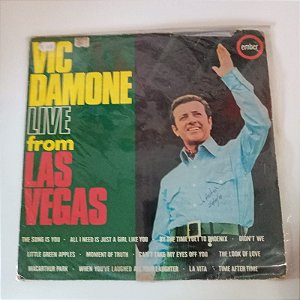 Disco de Vinil Live From Las Vegas - Vic Damone Interprete Vic Damone (1976) [usado]