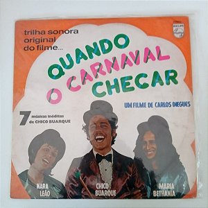 Disco de Vinil Trilha Sonora Original do Filme Quando o Carnaval Chegar 1972 Interprete Chico Buarque (1972) [usado]