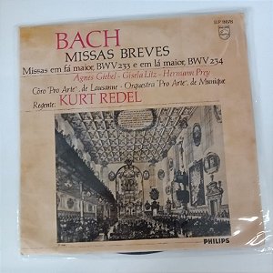 Disco de Vinil Bach / Missas Breves Interprete Kurt Redel e Orquestra (1958) [usado]