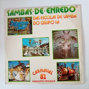 Disco de Vinil Samba de Enredo - das Escolas de Samba do Grupo 1a Carnaval 82 Interprete Escolas de Samba do Grupo 1a (1981) [usado]