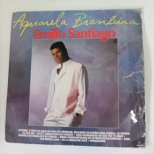 Disco de Vinil Aquarela Brasileira - Emilio Santiago Interprete Emilio Santiago (1988) [usado]