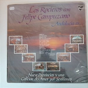 Disco de Vinil Los Rocieros Con Felipe Capmpuzano - Andalucia Es Interprete Los Rocieros Con Felipe Campuzano (1986) [usado]