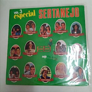 Disco de Vinil Especial Sertanejo Vol.3 Interprete Varios Artistas (1985) [usado]