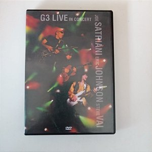 Dvd G3 Live In Cincert - Joe Satrian /eric Johnson /steve Vai Editora Sony Music [usado]