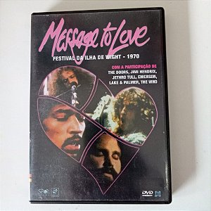 Dvd Message To Love - Fesatival da Ilha de Wight -1970 Editora Estúdio Gabia [usado]