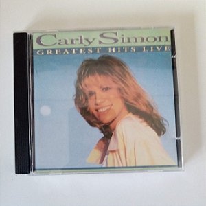 Cd Carly Simon - Greatest Hits Live Interprete Carly Simon (1987) [usado]