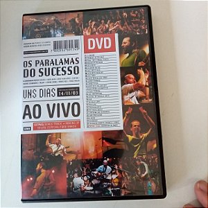 Dvd os Paralamas do Sucesso ao Vivo Editora Daniel dos Santos [usado]